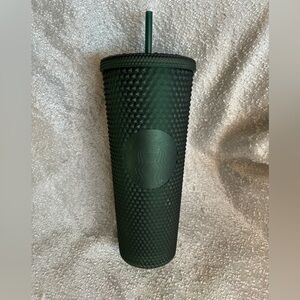Starbucks Winter Matte Dark Green‎ Jelly Studded Tumbler 24oz